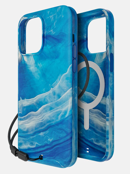Carve Marble (Blue/White) Case with MagSafe for iPhone 15 Pro Max, , large